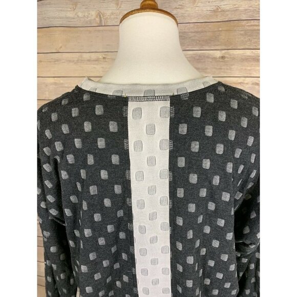 Cotton Innovation Womens XL Hi Lo Blouse Two Tone - Picture 6 of 9